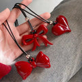 Bubble Initial Pendant Necklace
