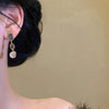 Crystal and Pearl Cascade Earrings