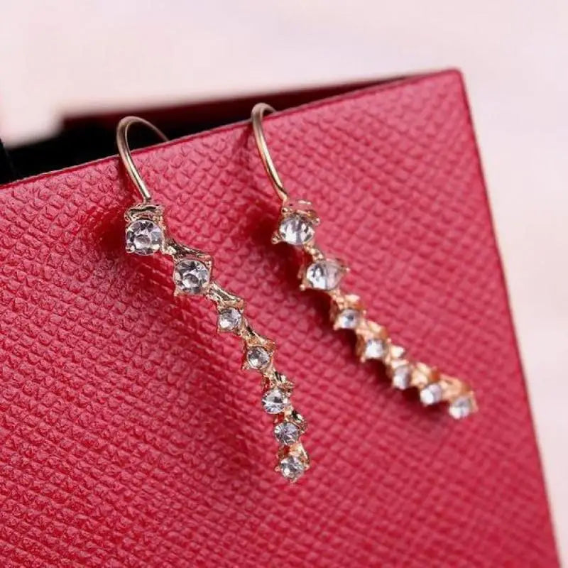 Gold Petal Stud Earrings
