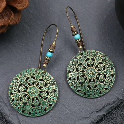 Gold Stone Stud Earrings VIP