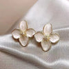 Natural Stone Accent Earrings