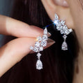 Natural Stone Drop Earrings