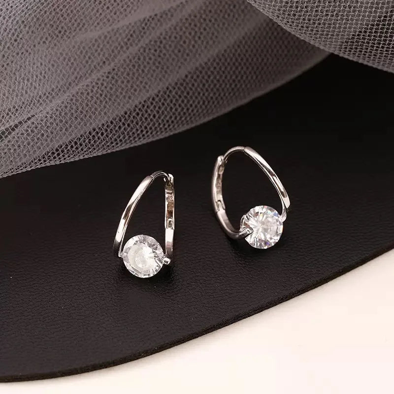 Pink Crystal Drop Earrings VIP