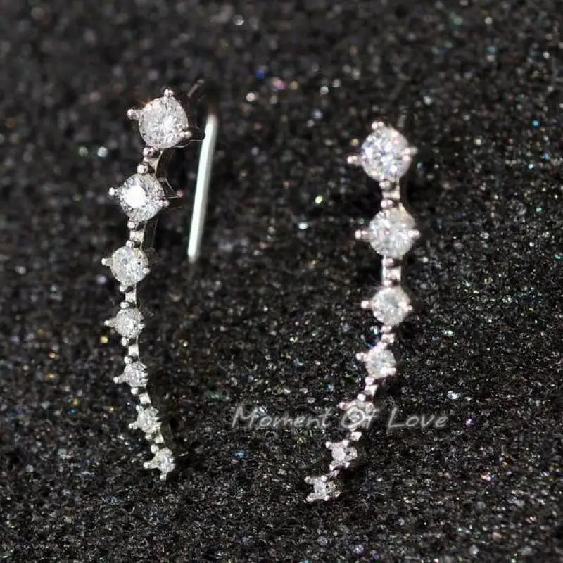 Silver Geometric Maze Earrings
