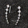 Silver Geometric Maze Earrings