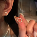Silver Leaf Pattern Earrings
