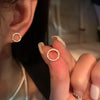 Silver Leaf Pattern Earrings