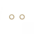 Silver Spiral Wire Earrings